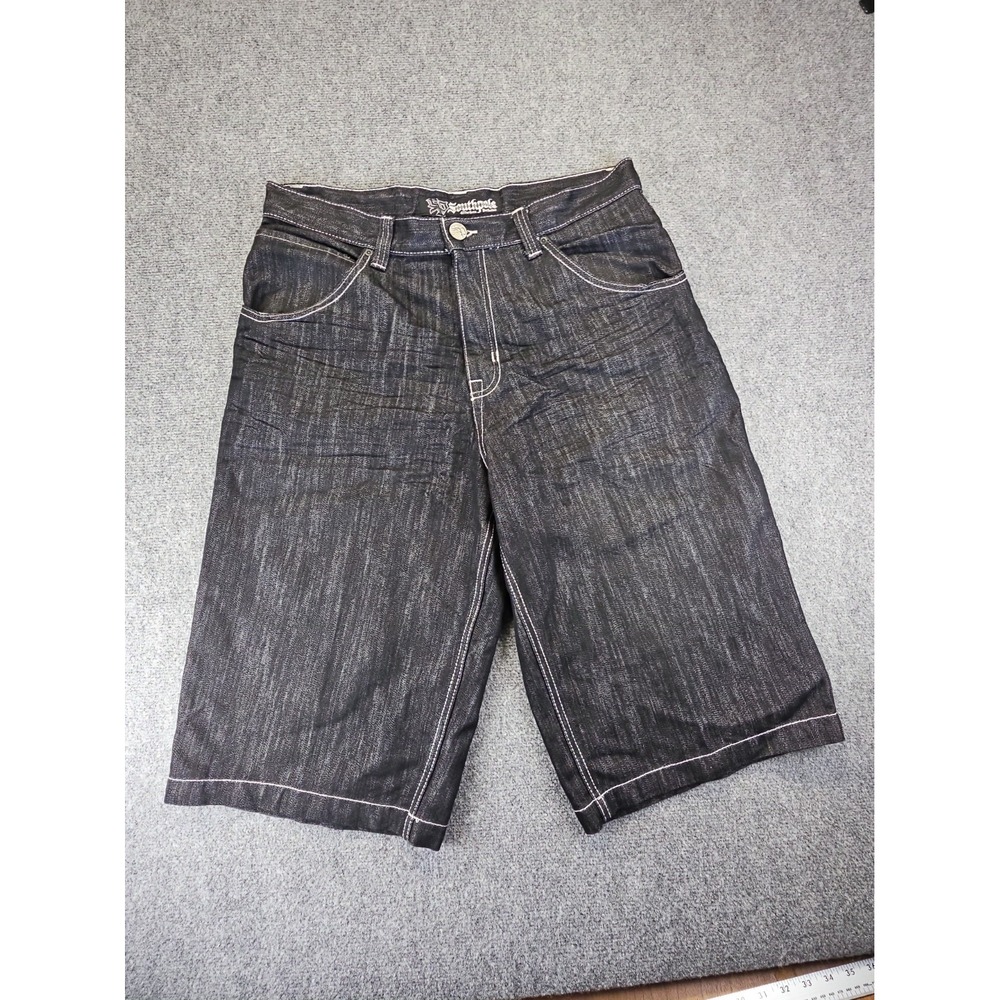 Southpole Jorts Mens Size 36 Black Y2K Hiphop Streetwear Grunge Skater 1843